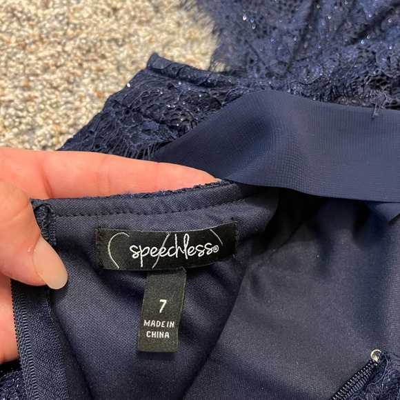 Speechless Sparkly Short Formal Dress - Picture 6 of 6